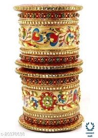  Allure Rajasthani  Chuda for Womens Stylish Traditional Wedding Casual Real Hand Work For Ladies and Women - 2.4, Chuda