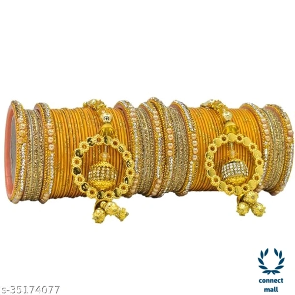 Mayara Creation  Zircon Bridal Bangles set with Pendant cum Chooda made hhighQuality - 2.6, Purple, Bangles set