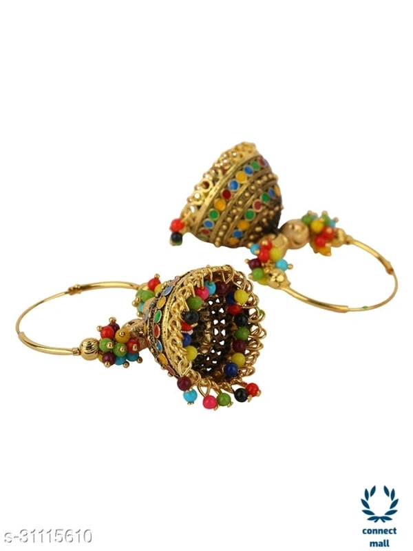 Trendy Designer Oxidized Latest Partywear Traditional Ethnic wear Jhumka(Earrings)