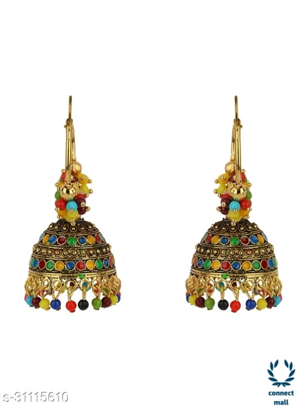 Trendy Designer Oxidized Latest Partywear Traditional Ethnic wear Jhumka(Earrings)