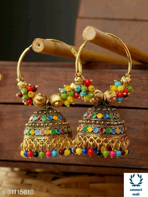 Trendy Designer Oxidized Latest Partywear Traditional Ethnic wear Jhumka(Earrings)