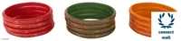 ZULKA Beautiful Glass and Flower Pattern Bangle set for Women/Girls (Multi-Color) Pack of 24 kadaa - 2.4