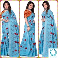 Cotton Linen Fabulous Chikankari Sarees - Light Green