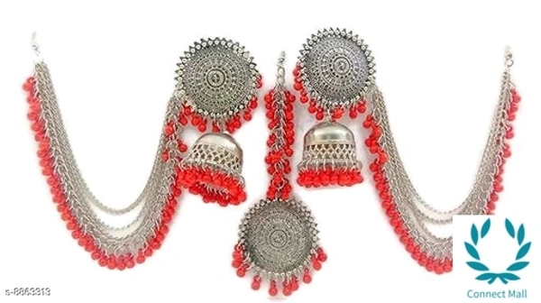 Beautiful Women's Earrings & Studs Base  - Red Pearl