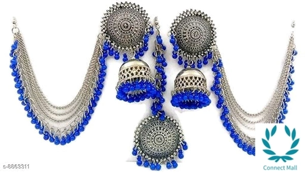 Beautiful Women's Earrings & Studs Base  - Blue Pearl