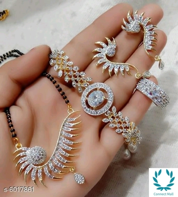 Attractive Alloy Mugalsutra With Ring & Bracelet