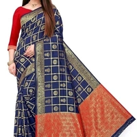 Aagam Pretty Jacquard Sarees  - Green