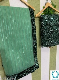 NEW SEQUENCE SAREES  - Green