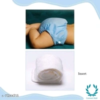 Baby Diaper - Pack of 2 Reusable Diapers - Free Size, Green& Blue
