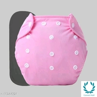 Baby Diaper - Pack of 1 Reusable Diapers - Free Size, Orange