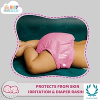 Baby Diaper - Pack of 1 Reusable Diapers - Pink, Free Size