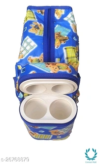 Little Fingers Born Multifunctional new born baby diaper Nappy bag/Diaper Bag/Mother bag with 2 Bottle holders-Very Useful for Mothers Nursery Bag - Blue