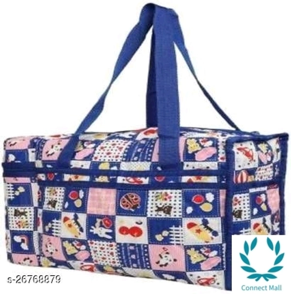 Little Fingers Born Multifunctional new born baby diaper Nappy bag/Diaper Bag/Mother bag with 2 Bottle holders-Very Useful for Mothers Nursery Bag - Blue
