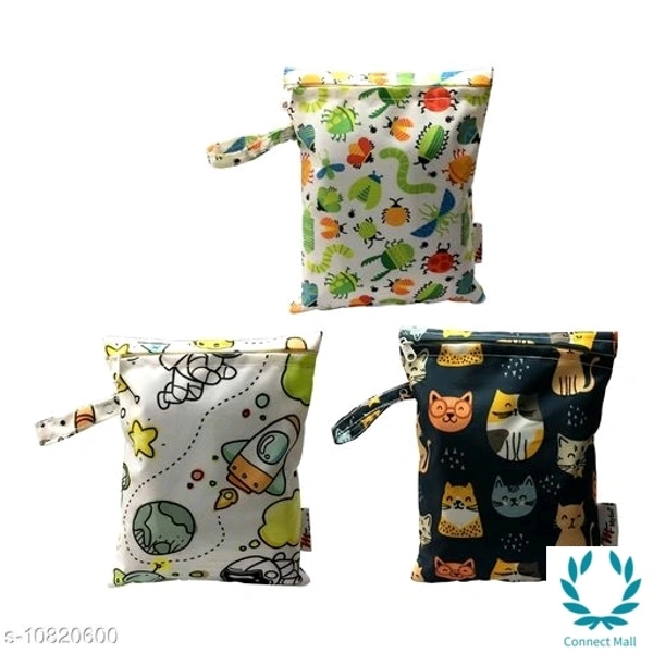 Multi Purpose Diaper Bag Combo of 3 - Pattern 1