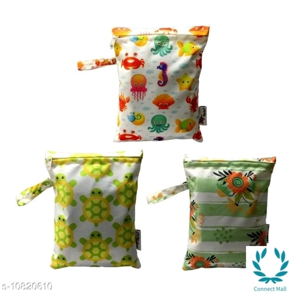 Multi Purpose Diaper Bag Combo of 3 - Pattern 5