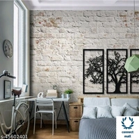 mit_3D Wall Art Tree 3 Pieces Wall Art2t  149 (Black) - 3