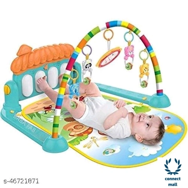 BABA FAB 2 IN 1Musical  Keyboard Piano BABY GYM MAT RACK & Fitness