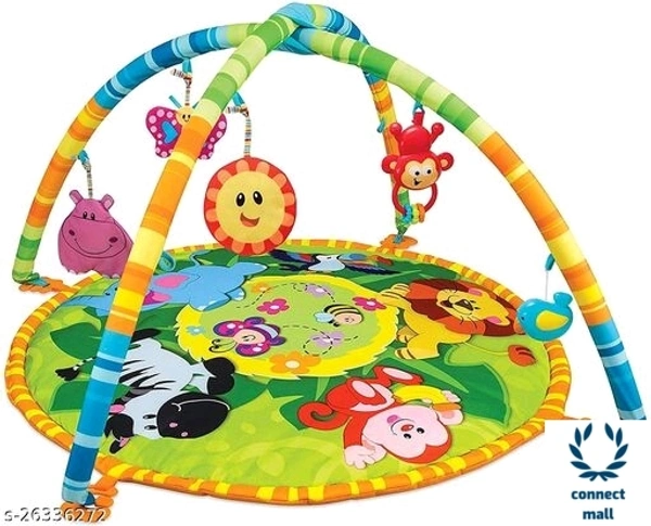 Baby Activity Gym with Hanging Rattles and Teether  Jungle Print - 1 Piece 