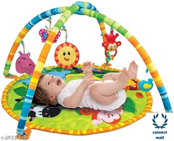 Baby Activity Gym with Hanging Rattles and Teether  Jungle Print - 1 Piece 