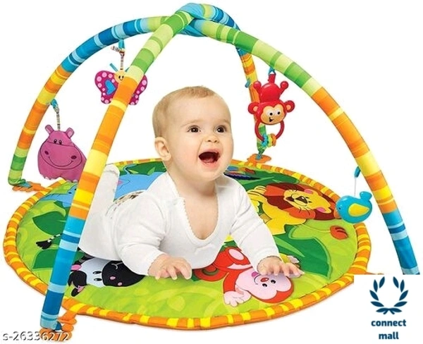 Baby Activity Gym with Hanging Rattles and Teether  Jungle Print - 1 Piece 