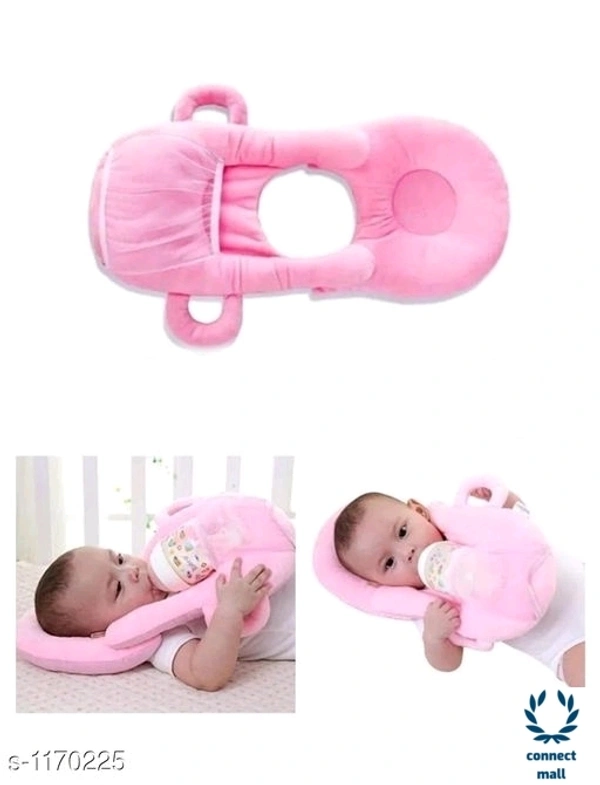 Trendy Baby Feeder With Neck Pillow -  Baby Pink