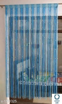 Trendy Beads Door Curtain  - 1 Piece , Marrown