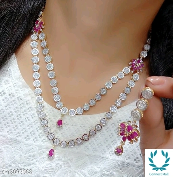 Shimmering Fancy Jewellery Sets - Alloy, American DImond, pack of 1