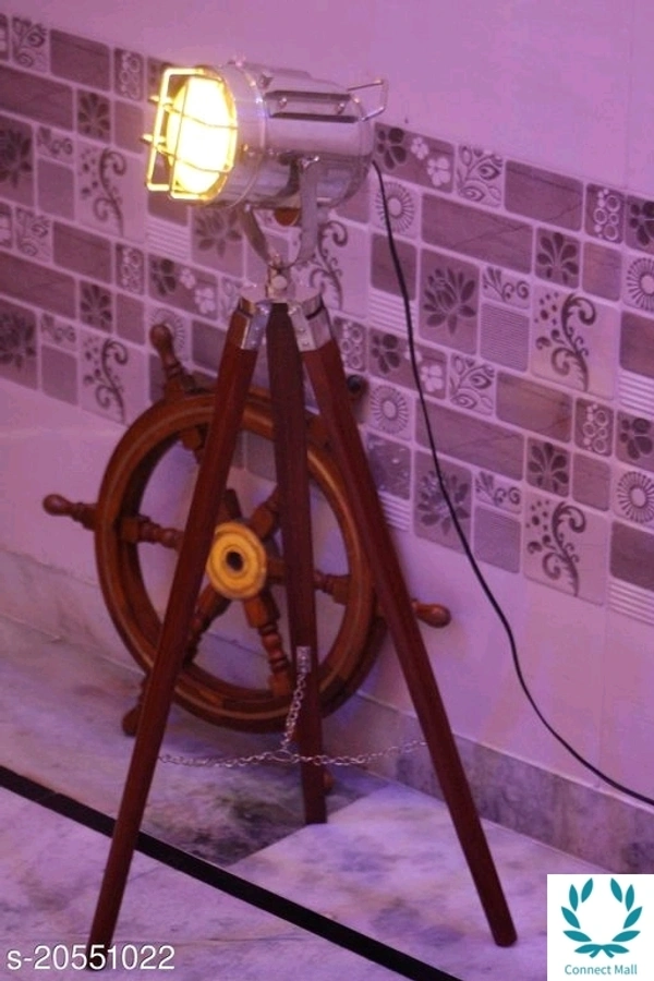 Trendy Floor Lamps - Brown, cane Wood, 3, Floor Lamp