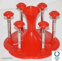 *Stylish  Glass  Spoon  Cutlery Organiser for  6 Glass Stand  Holder* - 1 Piece , Pink