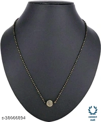*DIVA GRACEFUL Gold Plated Single Stand Fancy Mangalsutra Combo  offer - 4 pieces