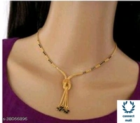 *DIVA GRACEFUL Gold Plated Single Stand Fancy Mangalsutra Combo  offer - 4 pieces
