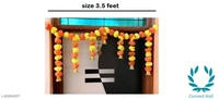 Artificial Flower Toran 3.5 Feet  - YELLOW AND ORANGE 