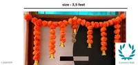 Artificial Flower Toran 3.5 Feet  - ORANGE