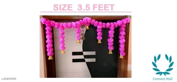 Artificial Flower Toran 3.5 Feet  - PINK