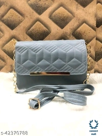 Trendy Fashionable  Bottle Green 2 Compartments Ravishing  Classy Women Sling Bags - Bottle Green, 1