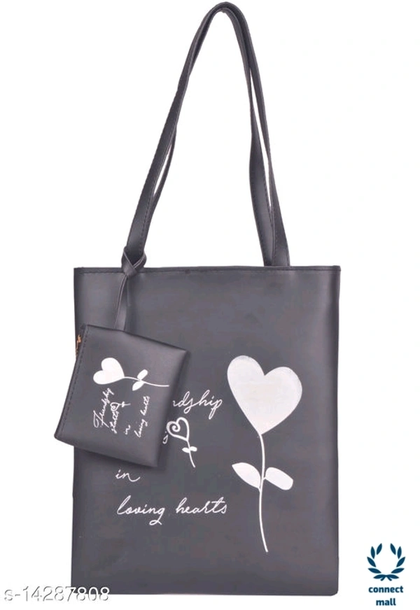  Bag with Pouch Shoulder  hand Bag For Women & Girl Pack of 2 - Red & Gray