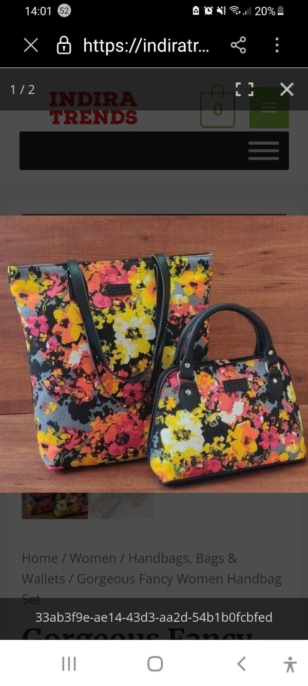 Super Combo of Shopper and  Fancy Fabric Handbags For Womens - Multicolor, Fabric