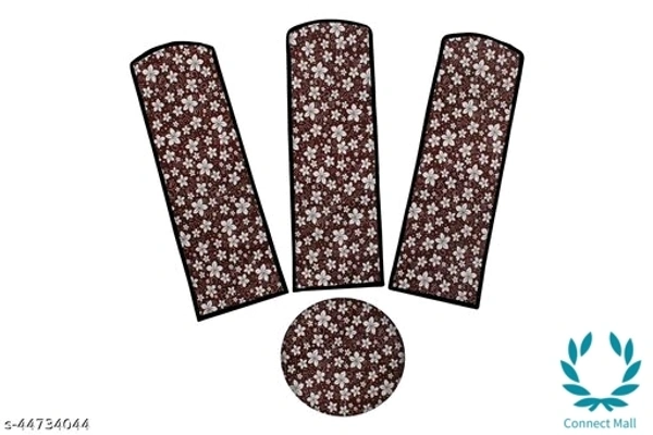 Waterproof & Dustproof Three Blade Fan Cover With 1 Motor Cover  - Brown, PVC