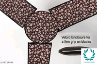 Waterproof & Dustproof Three Blade Fan Cover With 1 Motor Cover  - Brown, PVC
