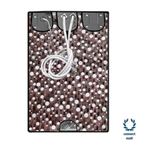 New Fashion  Brown Check Printed Washing Machine Cover For IFB(Front Loading) 8.5 kg - Brown, (Length ×Breadth×Height)68cm × 68cm×90 cm 