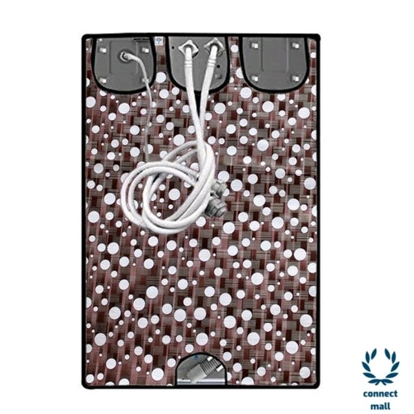 New Fashion  Brown Check Printed Washing Machine Cover For IFB(Front Loading) 8.5 kg - Brown, (Length ×Breadth×Height)68cm × 68cm×90 cm 