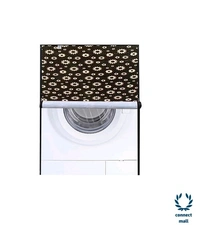 New Fashion  Brown Check Printed Washing Machine Cover For IFB(Front Loading) 8.5 kg - Brown, (L×B×H)69cm×63 cm×90cm