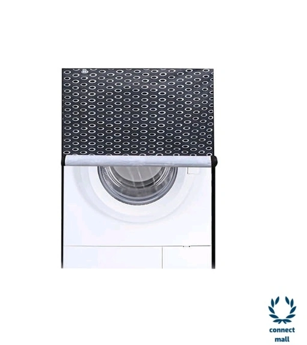 New Fashion  Brown Check Printed Washing Machine Cover For IFB(Front Loading) 8.5 kg - Gray , 68cm×68cm×90cm
