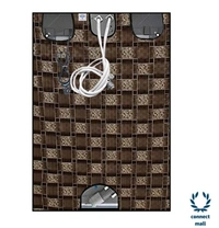 New Fashion  Brown Check Printed Washing Machine Cover For IFB(Front Loading) 8.5 kg - Gray, (L×B×H)69cm×63cm×90cm