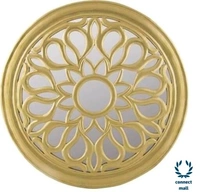 Elegance Wooden Wall Mounted Mirror  Perfect for Living Room, Bathroom any corner of the House - Golden Yellow , Wooden