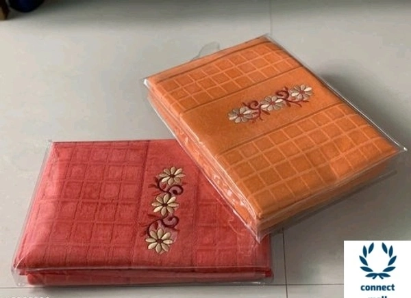 100% Comfy Cotton  Bath Towel Combo Set pack of 2  - Pink & Maroon