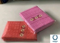 100% Comfy Cotton  Bath Towel Combo Set pack of 2  - Pink & Maroon