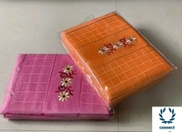 100% Comfy Cotton  Bath Towel Combo Set pack of 2  - Pink & Maroon