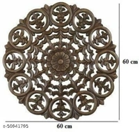 VAS Collection Home  Handicraft Wood Mandala Print  Circle Toran/Wall Decor/Wall Hanging  For Home, Office and Botico 30  inch  - (Length×Breadth ×Height)60cm×60×60cm, Green, Wood, 3