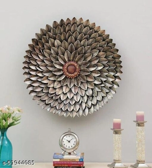 DECOR RAJ Metal Sunflower  CenterToran/wall Decor/Wallhanging for Office, Home - Metal, (L×H×B)30 inch× 30 inch × 1.5 inch